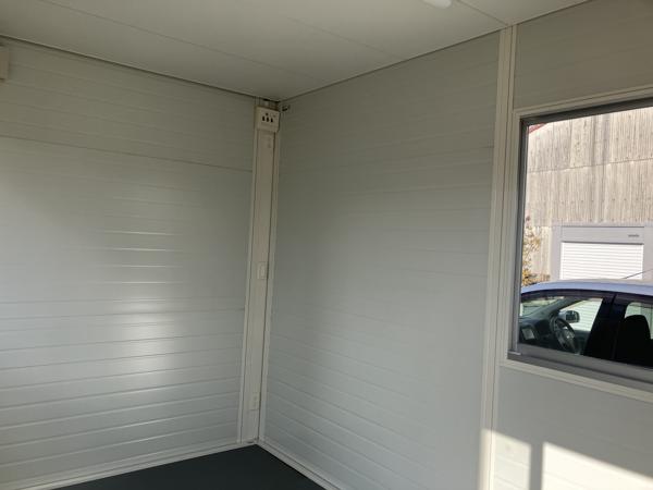 富山県高岡店/展示場の新棟ユニットハウス・プレハブ・コンテナハウス3MSD(2.40坪)の本体の外観