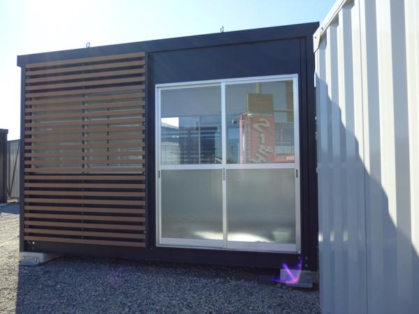 東京都日野店/展示場の新棟ユニットハウス・プレハブ・コンテナハウス38MSL(2.43坪)の本体の外観