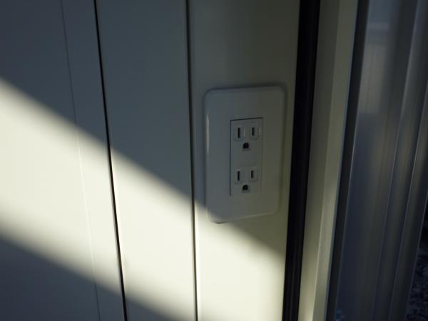 東京都日野店/展示場の新棟ユニットハウス・プレハブ・コンテナハウス38MSL(2.43坪)の各設備のコンセント