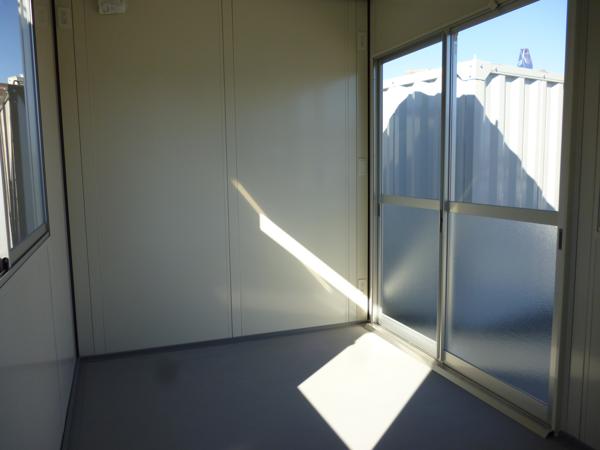 東京都日野店/展示場の新棟ユニットハウス・プレハブ・コンテナハウス38MSL(2.43坪)の本体の内観
