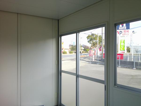 山口県宇部店/展示場の新棟ユニットハウス・プレハブ・コンテナハウス38MSL(2.43坪)の本体の内観