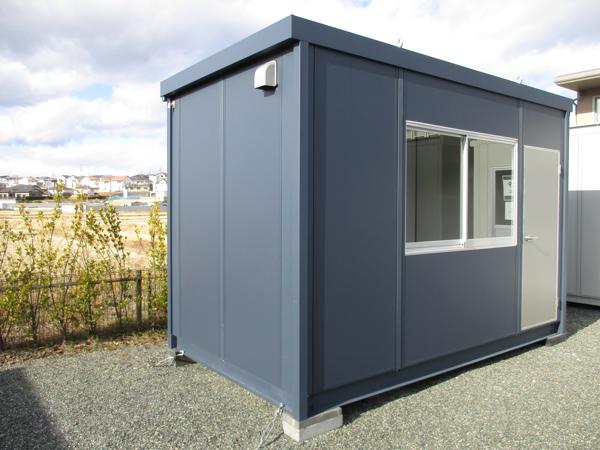 福島県いわき店/展示場の新棟ユニットハウス・プレハブ・コンテナハウス38MSL(2.43坪)の本体の外観