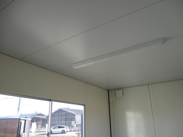 福島県いわき店/展示場の新棟ユニットハウス・プレハブ・コンテナハウス38MSL(2.43坪)の各設備の照明器具