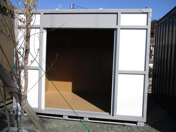 福島県いわき店/展示場の新棟ユニットハウス・プレハブ・コンテナハウスPanda3.0 PS3K(1.60坪)の本体の外観