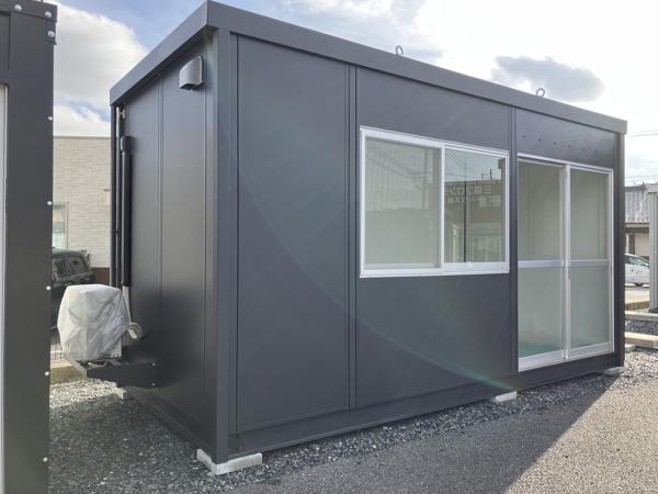 福岡県行橋店/展示場の新棟ユニットハウス・プレハブ・コンテナハウス47MSL(3.02坪)の本体の外観