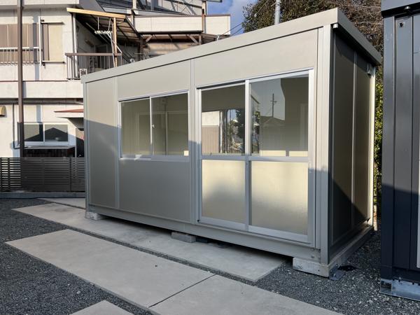 和歌山県和歌山店/展示場の新棟ユニットハウス・プレハブ・コンテナハウス47MSL(3.02坪)の本体の外観
