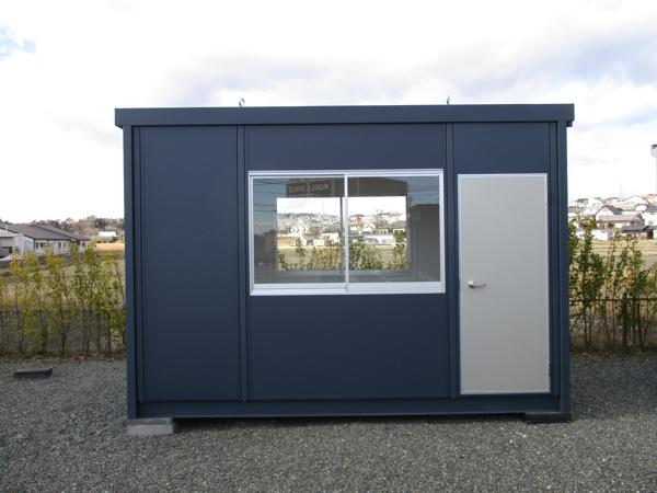 福島県いわき店/展示場の新棟ユニットハウス・プレハブ・コンテナハウス38MSL(2.43坪)の本体の外観