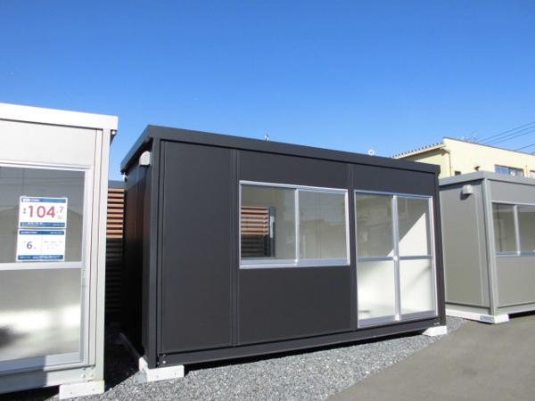 千葉県東金店/展示場の新棟ユニットハウス・プレハブ・コンテナハウス47MSL(3.02坪)の本体の外観