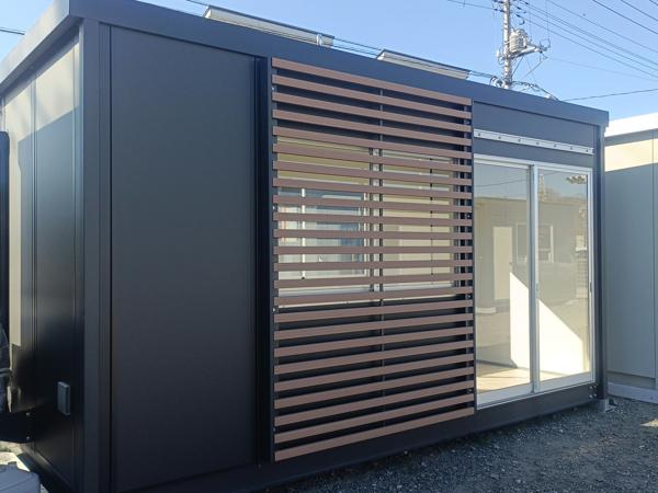 山梨県山梨出張所/総合展示場の新棟ユニットハウス・プレハブ・コンテナハウス47MSL(3.02坪)の本体の外観