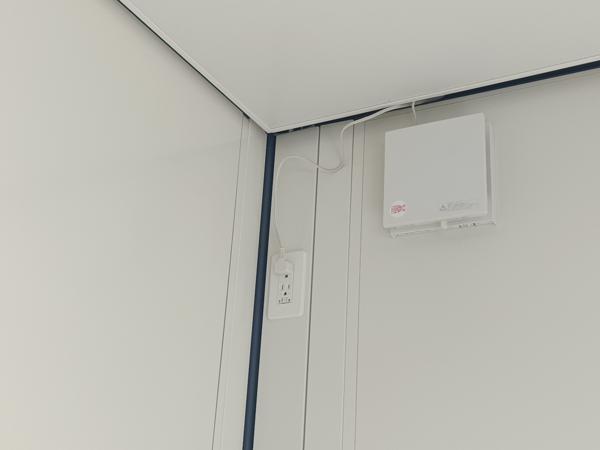 山梨県山梨出張所/総合展示場の新棟ユニットハウス・プレハブ・コンテナハウス47MSL(3.02坪)の各設備の換気扇