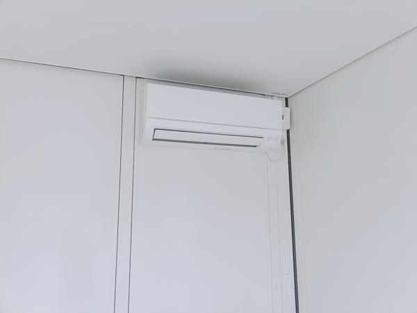 山梨県山梨出張所/総合展示場の新棟ユニットハウス・プレハブ・コンテナハウス47MSL(3.02坪)の各設備のエアコン