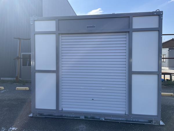 茨城県神栖店/展示場の新棟ユニットハウス・プレハブ・コンテナハウスPanda3.0 PS3K(1.60坪)の本体の外観