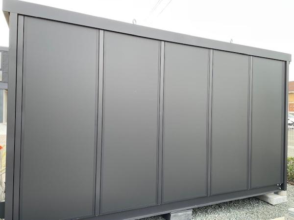 静岡県浜松南総合展示場の新棟ユニットハウス・プレハブ・コンテナハウス47MSL(3.02坪)の本体の外観