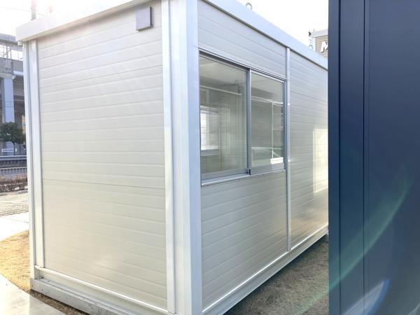 兵庫県相生店/展示場の新棟ユニットハウス・プレハブ・コンテナハウス3MSD(2.40坪)の本体の外観