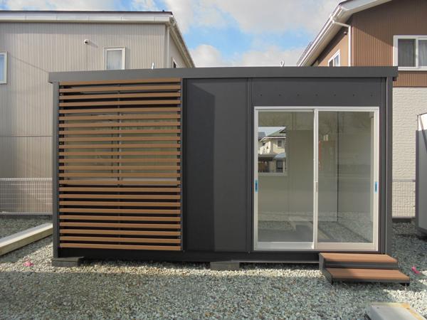山形県天童店/展示場の新棟ユニットハウス・プレハブ・コンテナハウス47MSL(3.02坪)の本体の外観