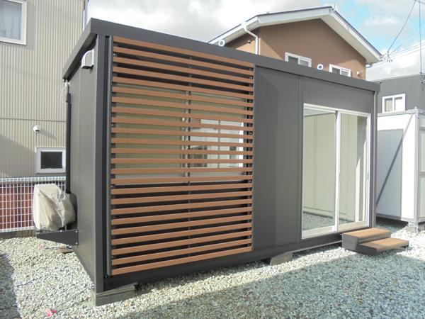 山形県天童店/展示場の新棟ユニットハウス・プレハブ・コンテナハウス47MSL(3.02坪)の本体の外観