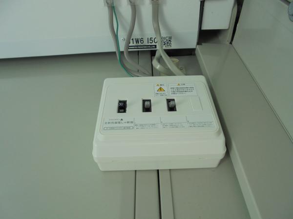 山形県天童店/展示場の中古ユニットハウス・プレハブ・コンテナハウスCT-41J(2.83坪)の各設備の分電盤