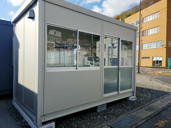 岡山県笠岡店/展示場の新棟ユニットハウス・プレハブ・コンテナハウス38MSL(2.43坪)の本体の外観