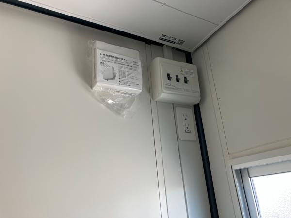 茨城県小美玉店/展示場の新棟ユニットハウス・プレハブ・コンテナハウス29MSL(1.84坪)の各設備の分電盤