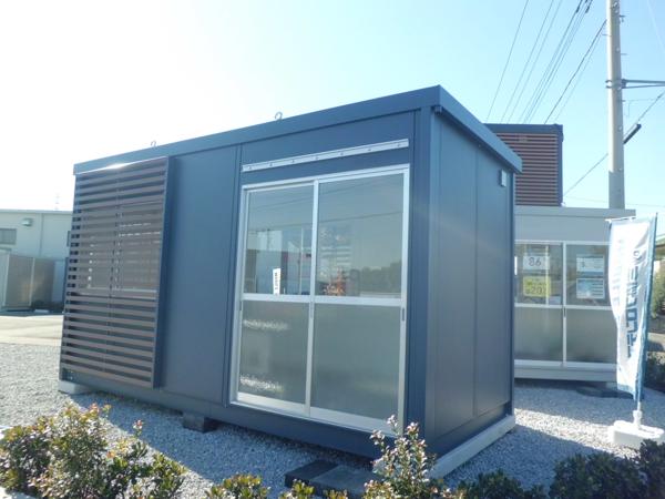 埼玉県北本店/展示場の新棟ユニットハウス・プレハブ・コンテナハウス47MSL(3.02坪)の本体の外観