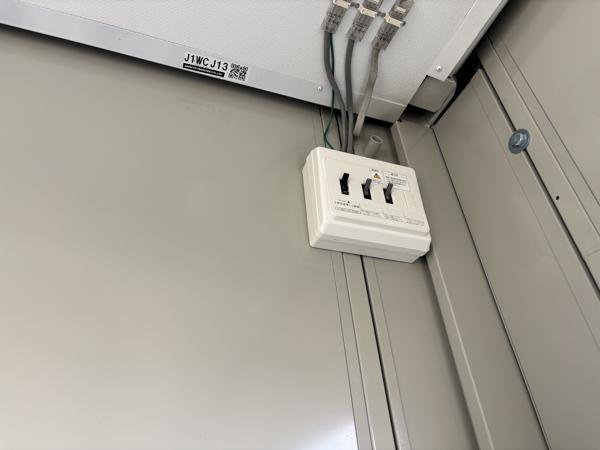 石川県小松店/展示場の中古ユニットハウス・プレハブ・コンテナハウスCT-41J(2.83坪)の各設備の分電盤