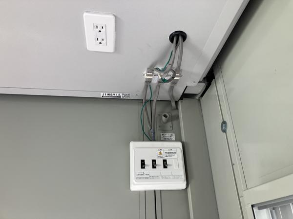 愛媛県新居浜店/展示場の中古ユニットハウス・プレハブ・コンテナハウスCT-41J(2.83坪)の各設備の分電盤