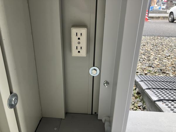 愛媛県新居浜店/展示場の中古ユニットハウス・プレハブ・コンテナハウスCT-32JG(2.16坪)の各設備のコンセント