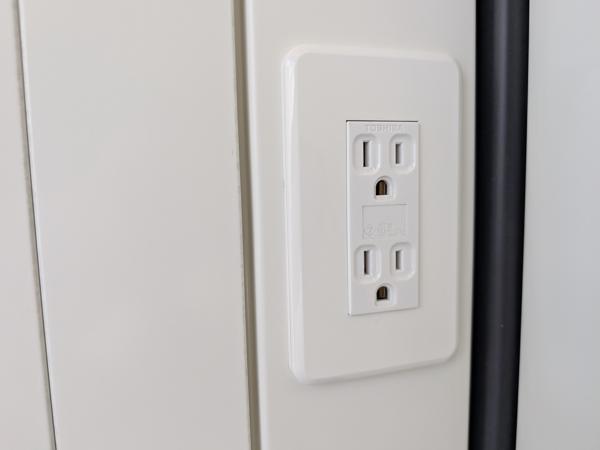 鹿児島県霧島店/展示場の新棟ユニットハウス・プレハブ・コンテナハウス38MSL(2.43坪)の各設備のコンセント