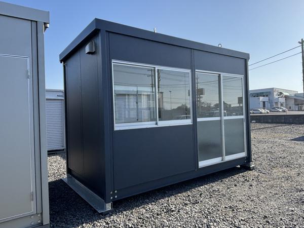 茨城県小美玉店/展示場の新棟ユニットハウス・プレハブ・コンテナハウス38MSL(2.43坪)の本体の外観