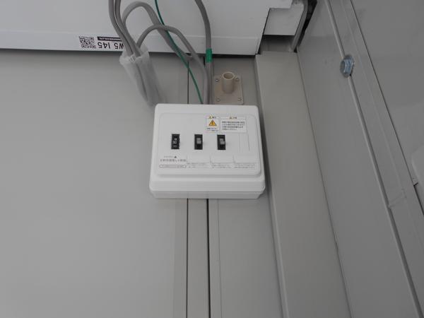 福島県福島店/展示場の中古ユニットハウス・プレハブ・コンテナハウスCT-32J(2.16坪)の各設備の分電盤