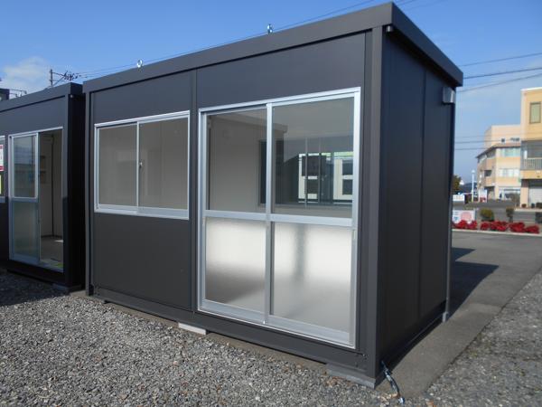 福島県福島店/展示場の新棟ユニットハウス・プレハブ・コンテナハウス38MSL(2.43坪)の本体の外観