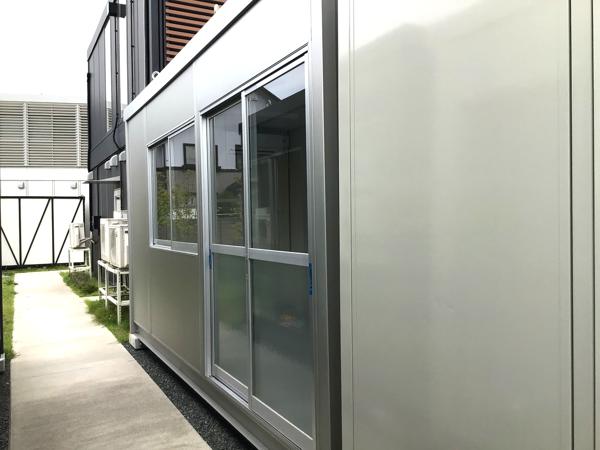 岩手県盛岡営業所/総合展示場の新棟ユニットハウス・プレハブ・コンテナハウス47MSL(3.02坪)の本体の外観