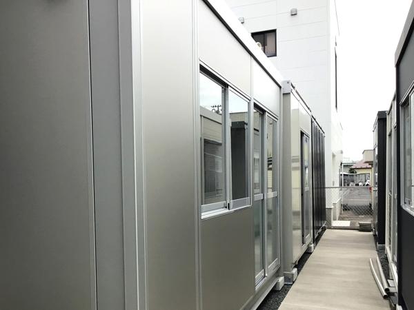 岩手県盛岡営業所/総合展示場の新棟ユニットハウス・プレハブ・コンテナハウス47MSL(3.02坪)の本体の外観