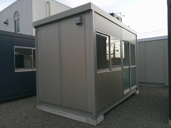 神奈川県小田原店/展示場の新棟ユニットハウス・プレハブ・コンテナハウス38MSL(2.43坪)の本体の外観
