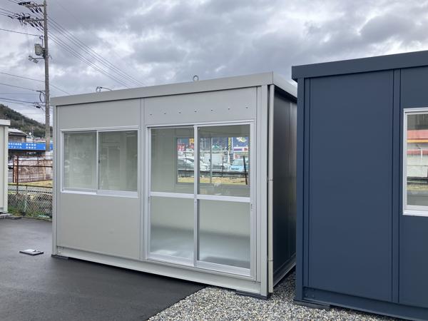 広島県広島八木店/展示場の新棟ユニットハウス・プレハブ・コンテナハウス38MSL(2.43坪)の本体の外観