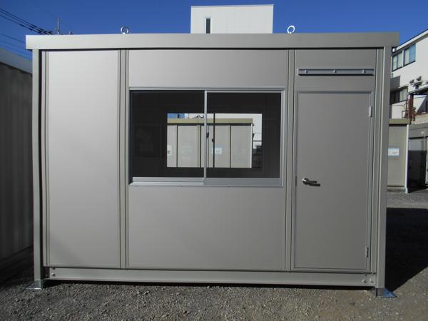 埼玉県朝霞店/展示場の新棟ユニットハウス・プレハブ・コンテナハウス38MSL(2.43坪)の本体の外観