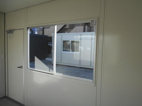 埼玉県朝霞店/展示場の新棟ユニットハウス・プレハブ・コンテナハウス38MSL(2.43坪)の本体の内観