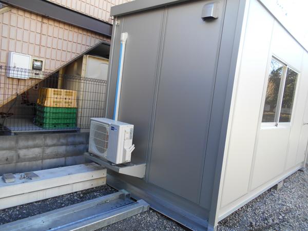 埼玉県朝霞店/展示場の新棟ユニットハウス・プレハブ・コンテナハウス47MSL(3.02坪)の本体の外観