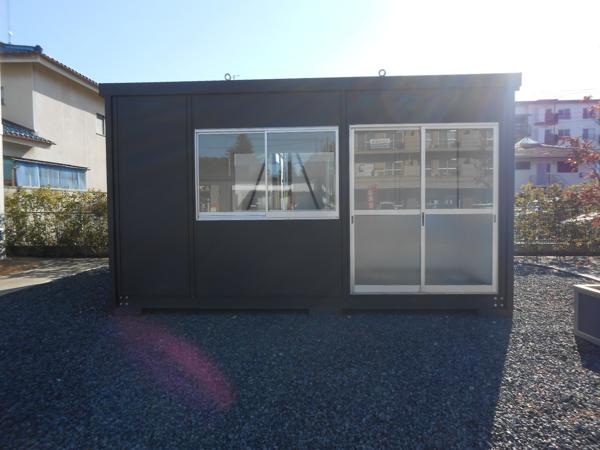群馬県館林店/展示場の新棟ユニットハウス・プレハブ・コンテナハウス47MSL(3.02坪)の本体の外観