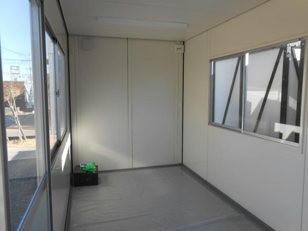 群馬県館林店/展示場の新棟ユニットハウス・プレハブ・コンテナハウス47MSL(3.02坪)の本体の内観