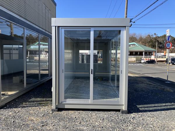 茨城県小美玉店/展示場の新棟ユニットハウス・プレハブ・コンテナハウス57MS1(3.81坪)の本体の外観
