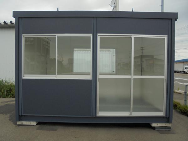 秋田県秋田店/展示場の新棟ユニットハウス・プレハブ・コンテナハウス38MSL(2.43坪)の本体の外観