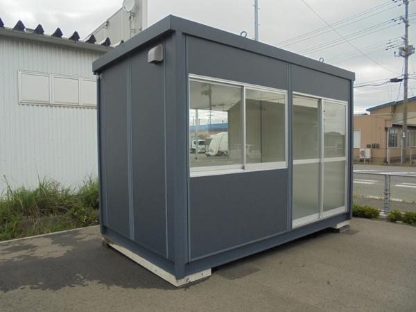 秋田県秋田店/展示場の新棟ユニットハウス・プレハブ・コンテナハウス38MSL(2.43坪)の本体の外観