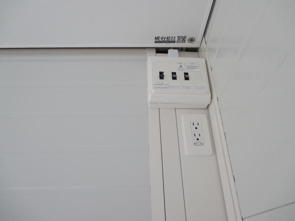 島根県松江営業所/展示場の新棟ユニットハウス・プレハブ・コンテナハウス4MSD(2.99坪)の各設備の分電盤
