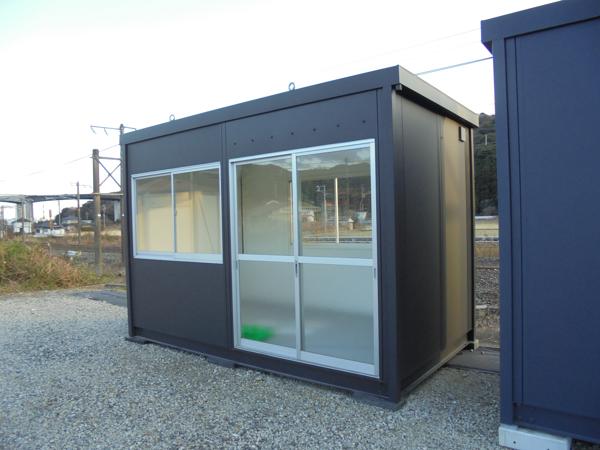 山口県周南店/展示場の新棟ユニットハウス・プレハブ・コンテナハウス38MSL(2.43坪)の本体の外観