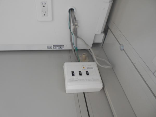 宮城県仙台茂庭店/展示場の中古ユニットハウス・プレハブ・コンテナハウスCT-32J(2.16坪)の各設備の分電盤