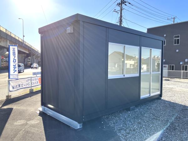千葉県木更津店/展示場の新棟ユニットハウス・プレハブ・コンテナハウス47MSL(3.02坪)の本体の外観
