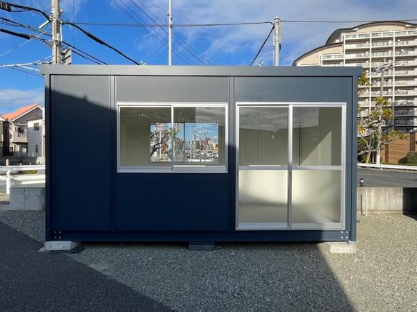 兵庫県伊丹店/展示場の新棟ユニットハウス・プレハブ・コンテナハウス47MSL(3.02坪)の本体の外観