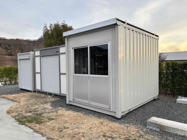 岡山県倉敷店/展示場の中古ユニットハウス・プレハブ・コンテナハウス波板付き