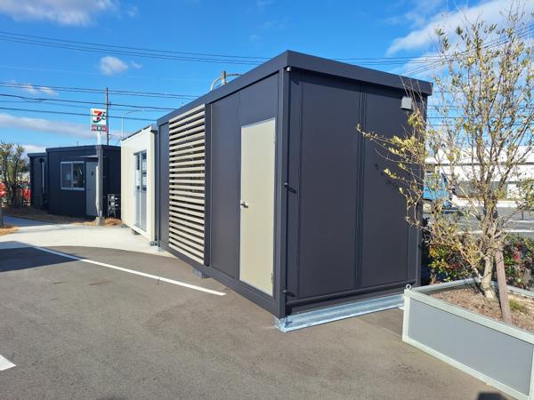 愛知県大府店/展示場の新棟ユニットハウス・プレハブ・コンテナハウス47MSL(3.02坪)の本体の外観